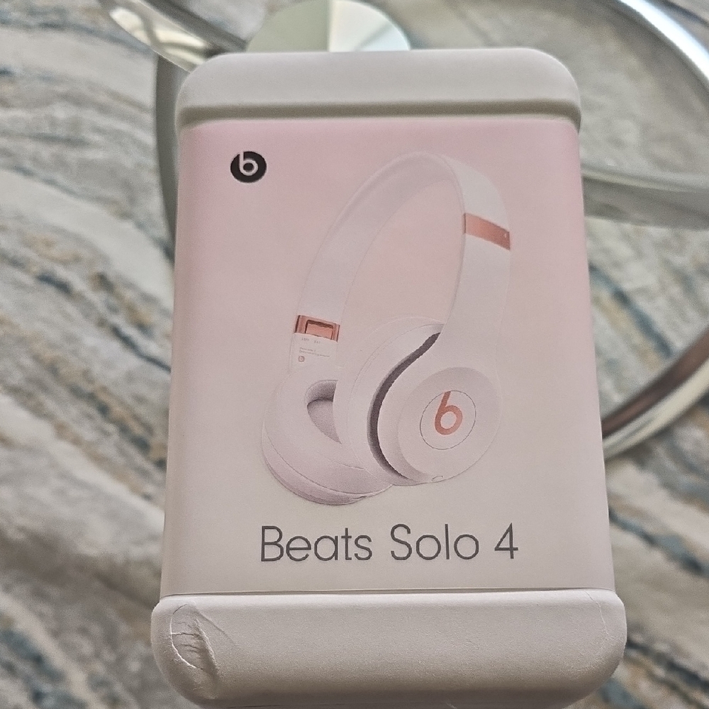Beats by Dre On-Ear Headphones in White and Pink with Signature Style